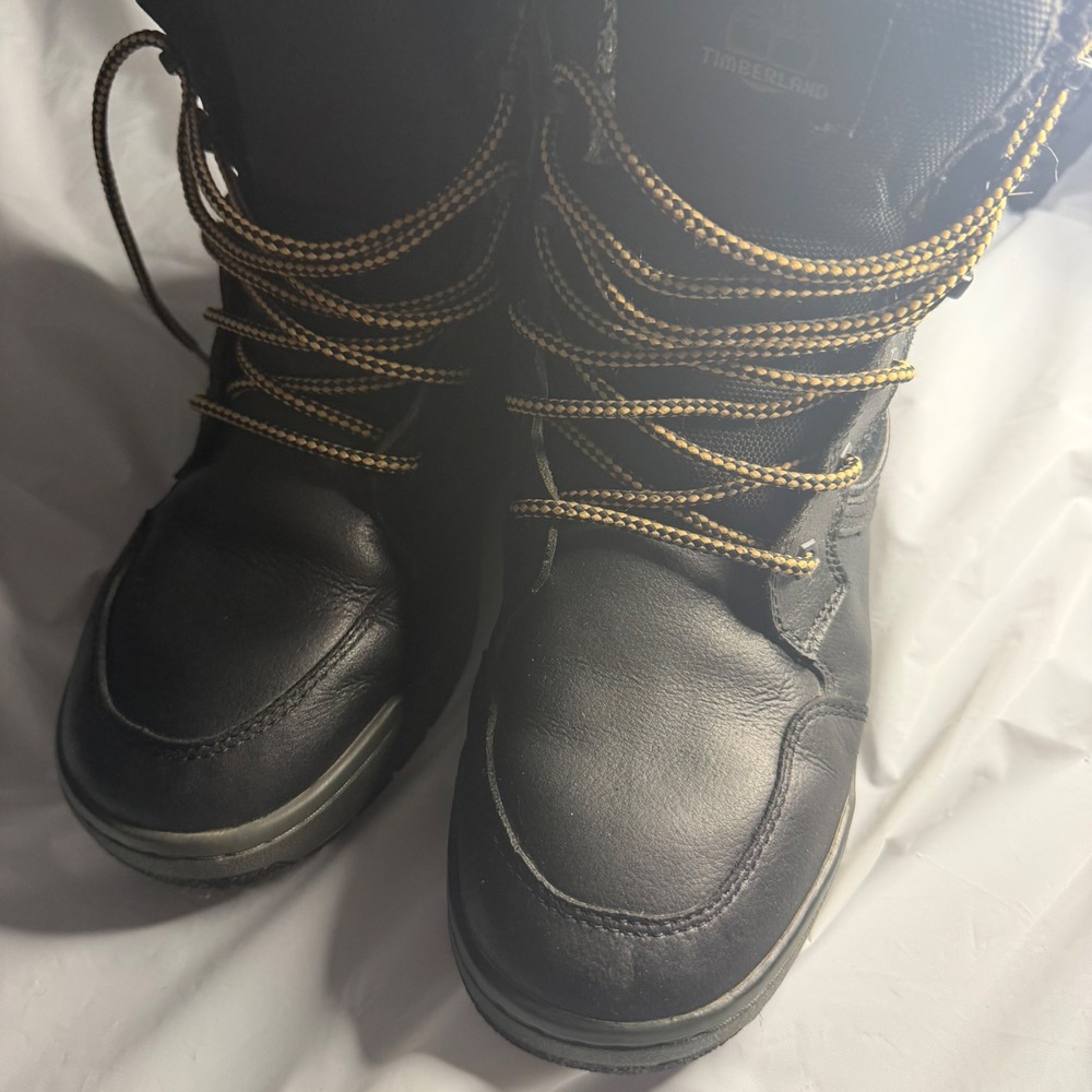Timberland Mens Raystown High Top Boot 8 Black Leather Suede PrimaLoft Gorpcore